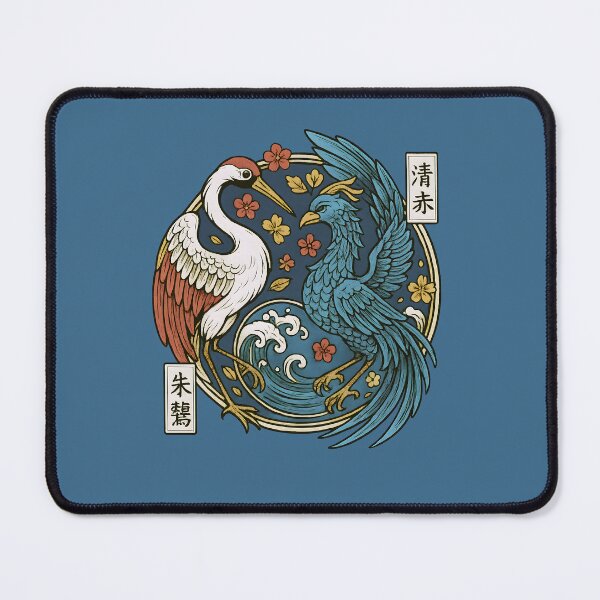 Item preview, Eastern influence crane phoenix tattoo style designed and sold by Shoot-The-Moon.