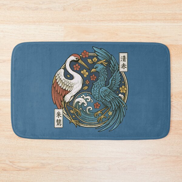 Item preview, Eastern influence crane phoenix tattoo style designed and sold by Shoot-The-Moon.