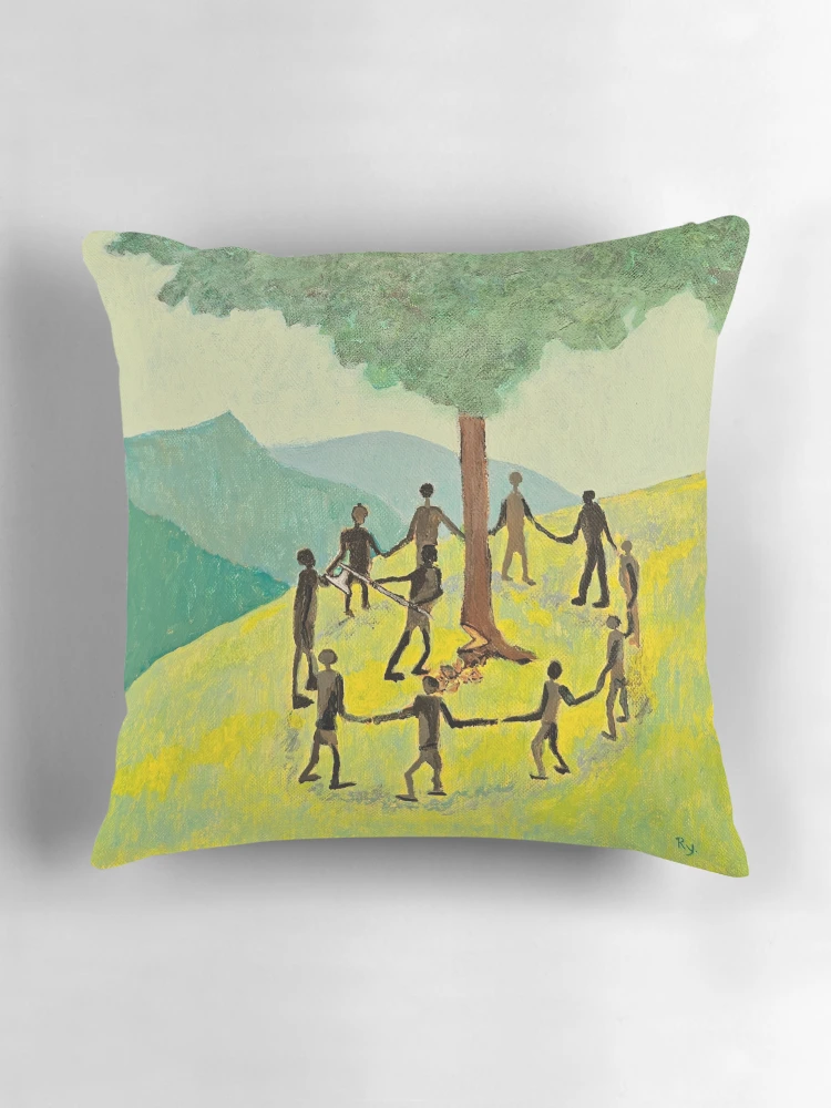 Thumbnail 3 of 4, Pillow, Harmonized Roulette designed and sold by RudyYoder.