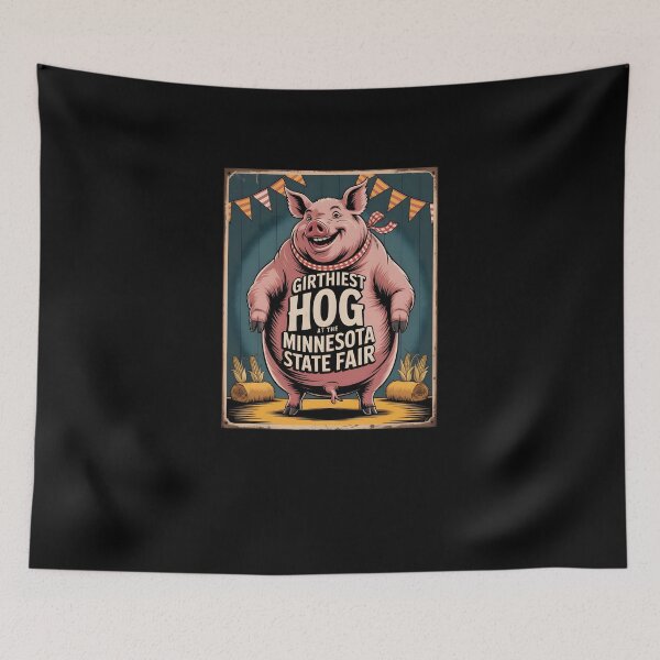 Item preview, Girthiest Hog Minnesota State Fair Vintage Design designed and sold by MissRasheedHam.