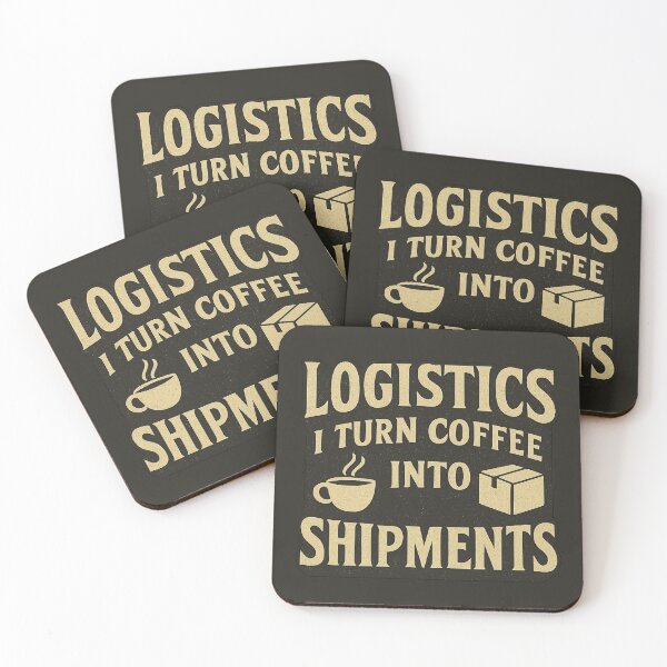 Item preview, Logistics: I Turn Coffee into Shipments designed and sold by RetroNibylander.