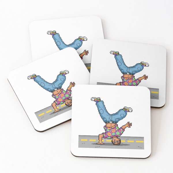 Item preview, Pixel Art Breakdancer Performing a Freeze designed and sold by ToloArt.