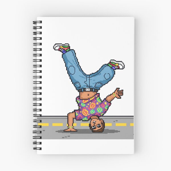 Item preview, Pixel Art Breakdancer Performing a Freeze designed and sold by ToloArt.