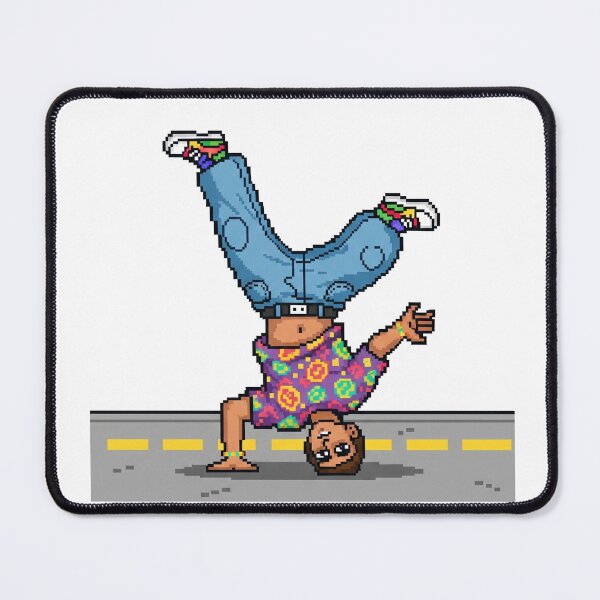Item preview, Pixel Art Breakdancer Performing a Freeze designed and sold by ToloArt.