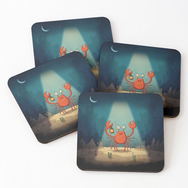Item preview, Cheerful Crab with Lantern designed and sold by Whimsical Hug.