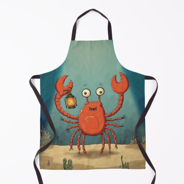 Item preview, Cheerful Crab with Lantern designed and sold by Whimsical Hug.