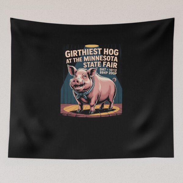 Item preview, Girthiest Hog Minnesota State Fair Vintage Design designed and sold by MissRasheedHam.