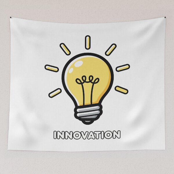 Item preview, Yellow Light Bulb Innovation Symbol designed and sold by AFernandesDSG.