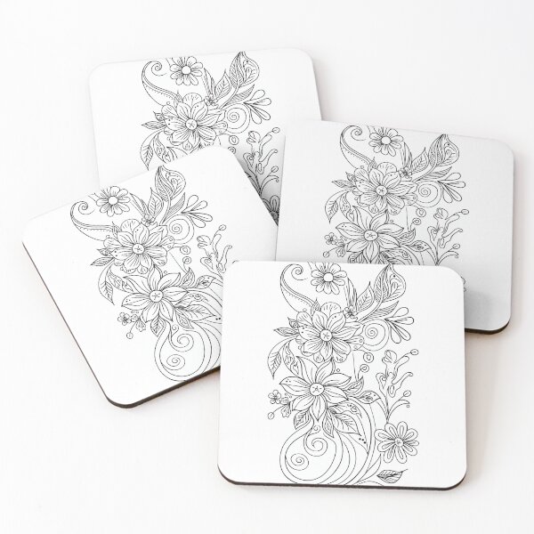 Item preview, Floral Line Art Illustration designed and sold by MagicOfPrint.
