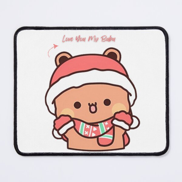 Item preview, Merry Christmas Love You My Bubu Dudu Wearing a scarf - Bubu Dudu Panda And Brownie Bear Couple 2026 designed and sold by OceanLiveArts.
