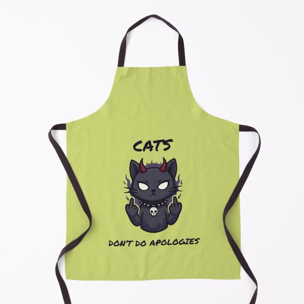 Item preview, Cats Don’t Do Apologies – Funny Cat Attitude Quote designed and sold by DanielBDesigns.