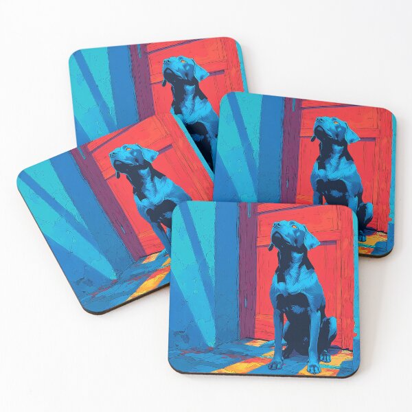 Item preview, Loyal Dog in Sunlight – Fauvist Expressionist Art designed and sold by Moisky Art.