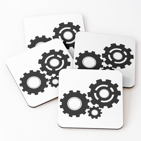 Item preview, Black Industrial Gear Wheels Design designed and sold by AFernandesDSG.