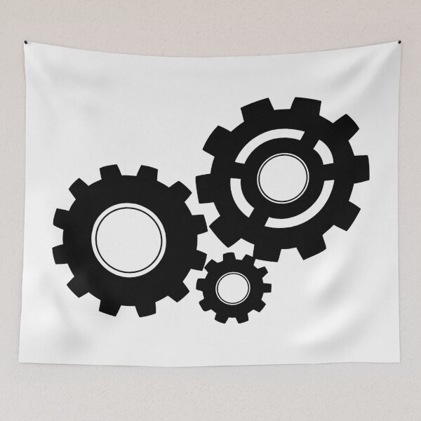 Item preview, Black Industrial Gear Wheels Design designed and sold by AFernandesDSG.