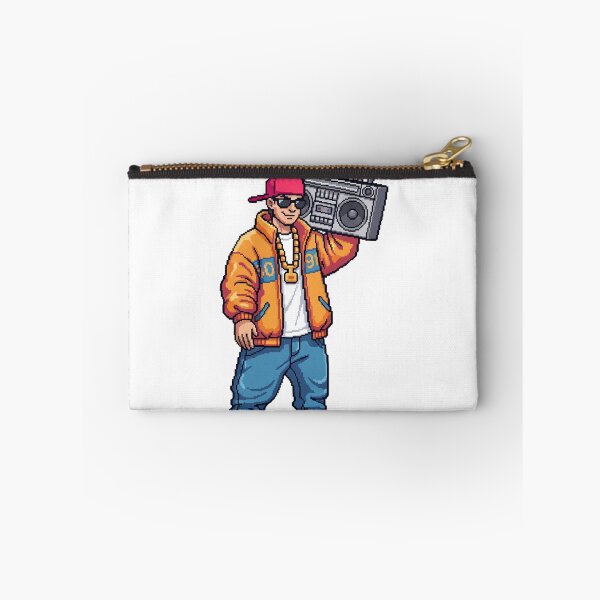Item preview, Pixel Art B-Boy Holding a Boombox designed and sold by ToloArt.