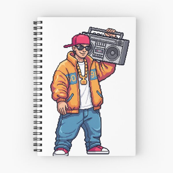 Item preview, Pixel Art B-Boy Holding a Boombox designed and sold by ToloArt.