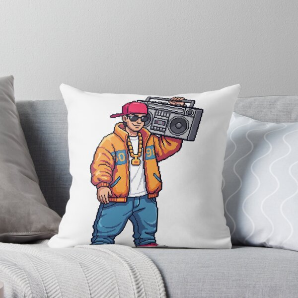 Item preview, Pixel Art B-Boy Holding a Boombox designed and sold by ToloArt.