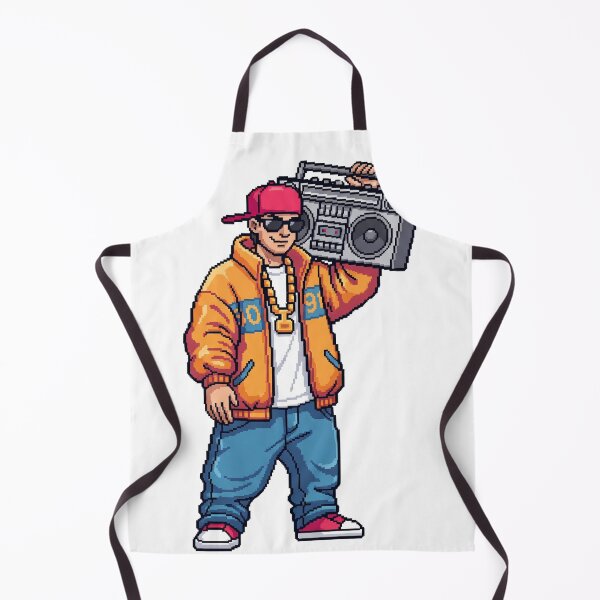 Item preview, Pixel Art B-Boy Holding a Boombox designed and sold by ToloArt.