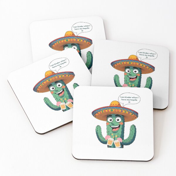 Item preview, Funny Mexican Cactus with Tequila – Fiesta Sombrero Cartoon Design designed and sold by MiraDesignCo.