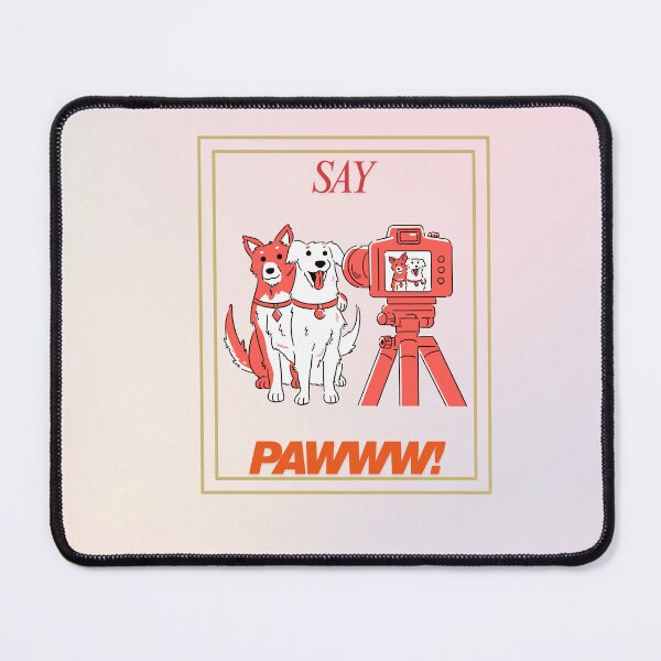 Item preview, Say Pawww!: A Cute Dog and Camera Design designed and sold by BLITZNBLING.