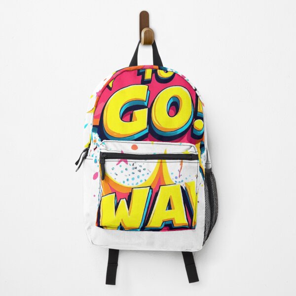 Item preview, Way To Go Motivational Colorful Text Starburst Celebration Bold Energetic Positive Fun Bright Cheerful Dynamic Vibrant Typography designed and sold by Mimoshi ⭐⭐⭐⭐⭐.