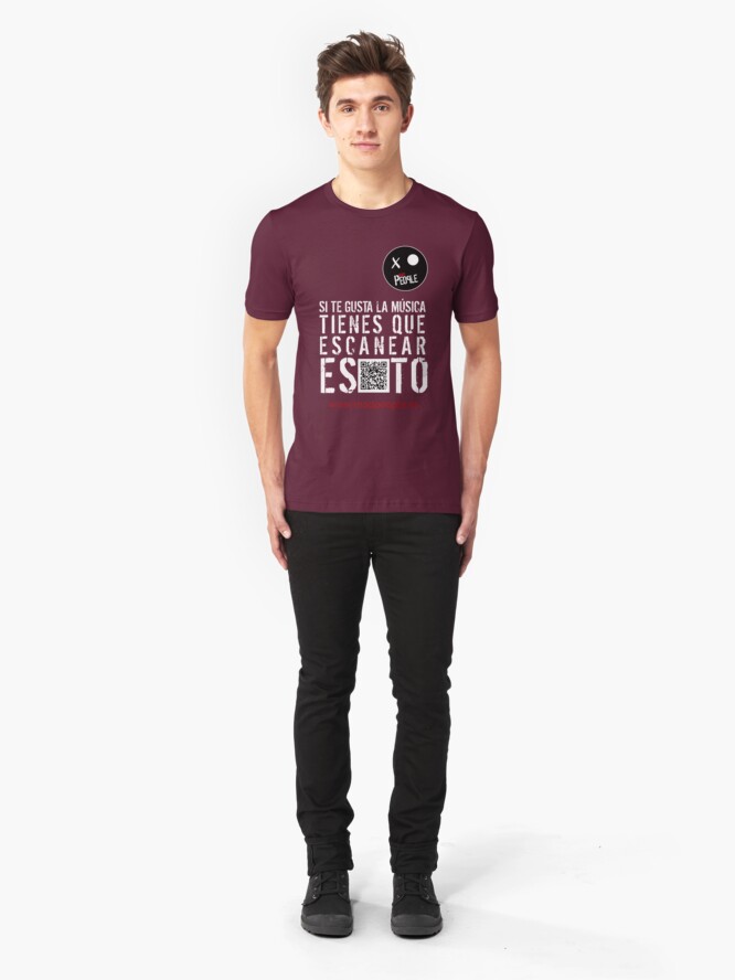 Vista alternativa de Camiseta ajustada Mad People - Si te gusta la música