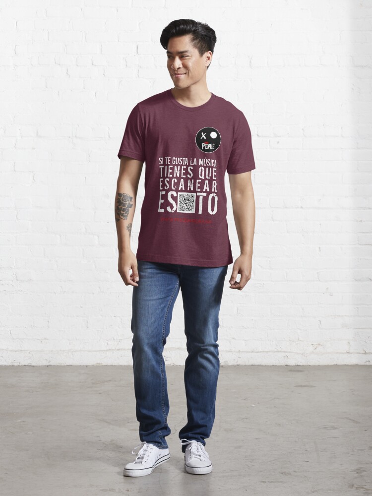 Vista alternativa de Camiseta esencial Mad People - Si te gusta la música