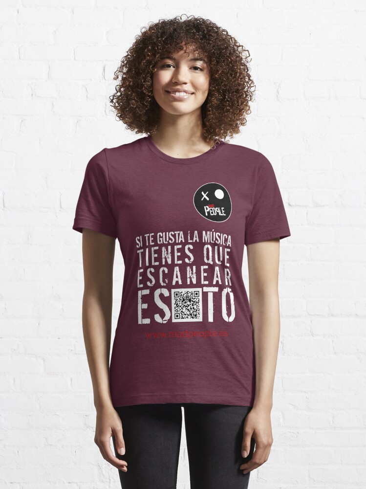 Vista alternativa de Camiseta esencial Mad People - Si te gusta la música