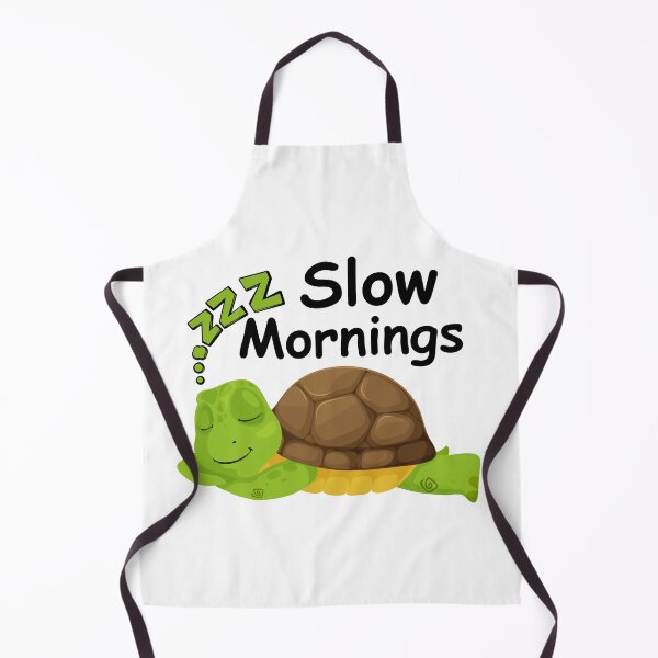 Item preview, Slow Mornings Turtle – Cute Sleepy Animal Design designed and sold by Vero De.