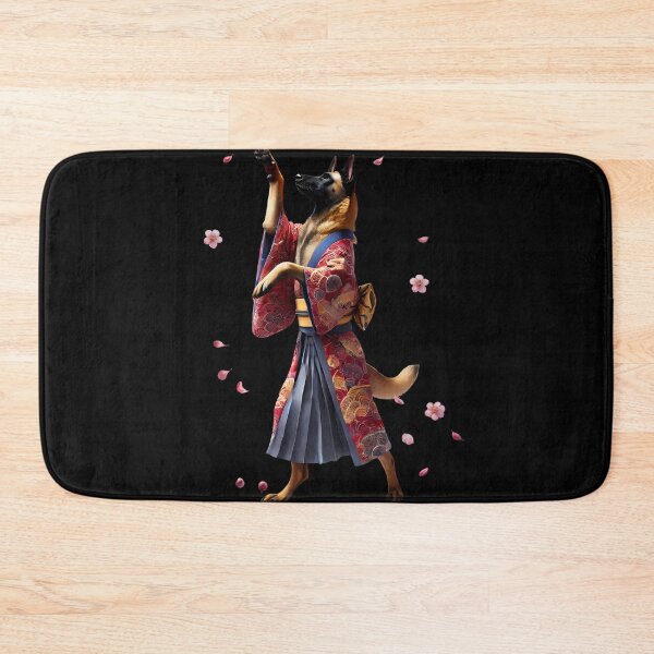 Artikelvorschau, Belgischer Malinois Japanische Kunst Kimono Harajuku Hundeliebhaber entworfen und verkauft von Kimberley King Art King Art.