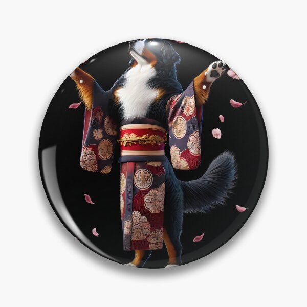 Artikelvorschau, Berner Sennenhund Japanische Kunst Kimono Harajuku Hundeliebhaber entworfen und verkauft von Kimberley King Art King Art.