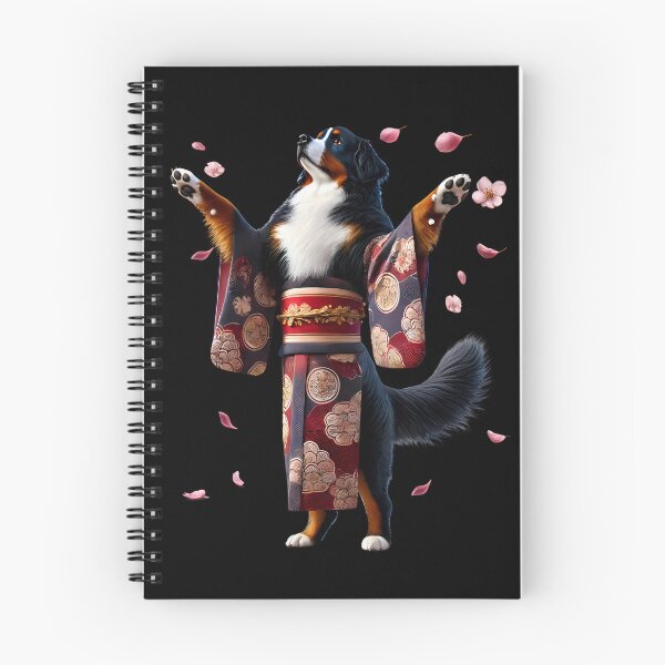 Artikelvorschau, Berner Sennenhund Japanische Kunst Kimono Harajuku Hundeliebhaber entworfen und verkauft von Kimberley King Art  King Art.