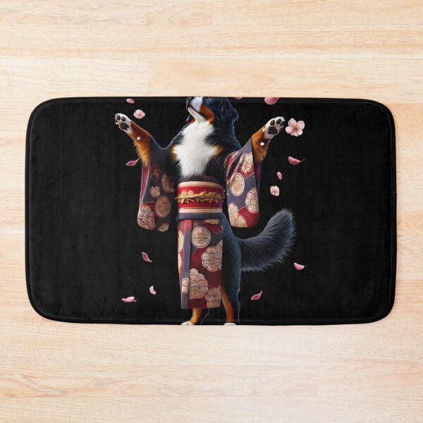 Artikelvorschau, Berner Sennenhund Japanische Kunst Kimono Harajuku Hundeliebhaber entworfen und verkauft von Kimberley King Art King Art.