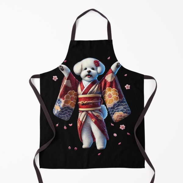 Artikelvorschau, Bichon Frise Japanische Kunst Kimono Harajuku Hundeliebhaber entworfen und verkauft von Kimberley King Art King Art.