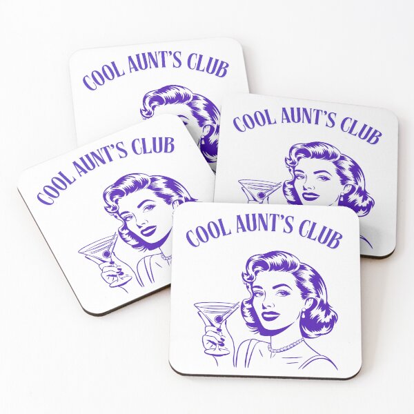 Item preview, Cool Aunt’s Club Funny Quote GIFT designed and sold by Glam&Grit Studio.