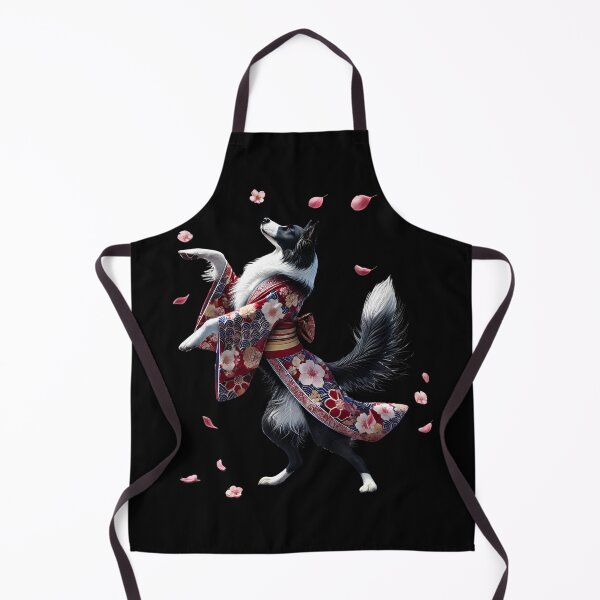 Artikelvorschau, Border Collie Japanische Kunst Kimono Harajuku Hundeliebhaber entworfen und verkauft von Kimberley King Art King Art.