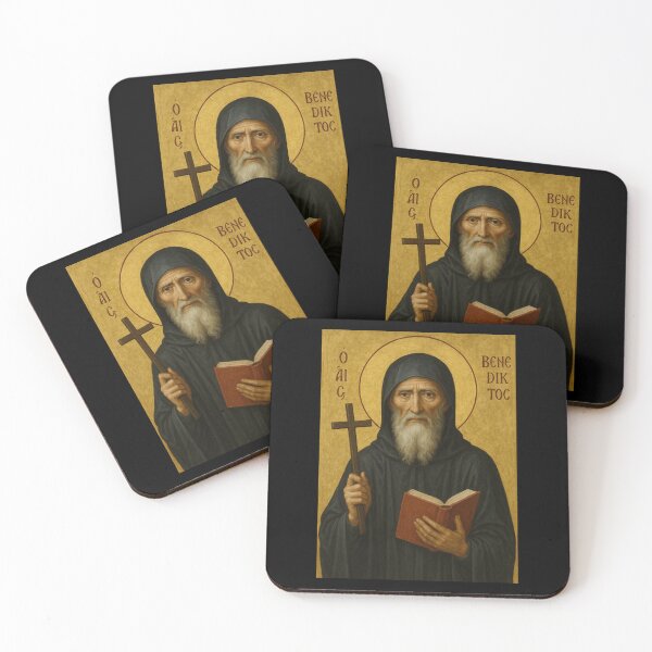 Item preview, St Benedict Icon - Catholic St Benedict designed and sold by odyssee-n.