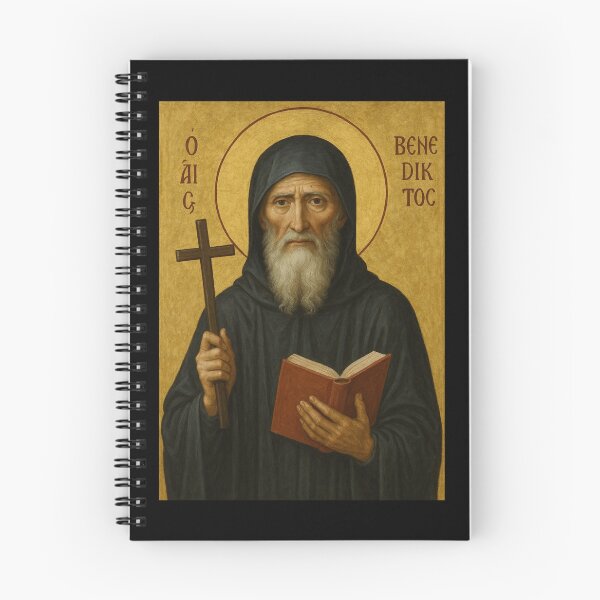 Item preview, St Benedict Icon - Catholic St Benedict designed and sold by odyssee-n.