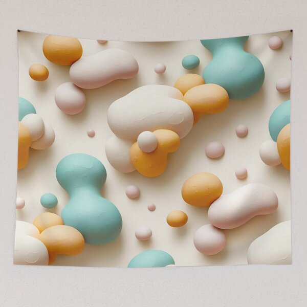 Item preview, Pastel Biomorphic Flow Tiling 6 designed and sold by Tom-Johnson.