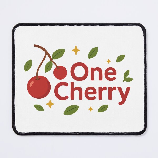 Item preview, One Cherry Retro Fruit Logo – Cute Minimal Vector Design designed and sold by graphicnew.