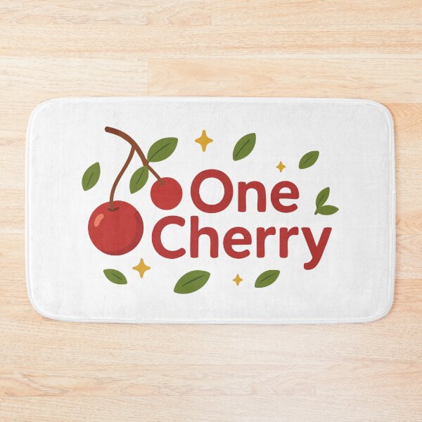 Item preview, One Cherry Retro Fruit Logo – Cute Minimal Vector Design designed and sold by graphicnew.
