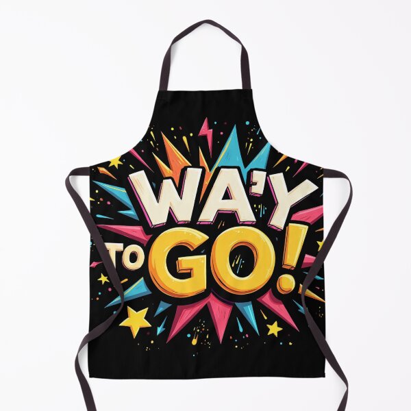 Item preview, Way To Go Colorful Typography Explosion Bold Letters Stars Lightning Celebration Energetic Vibrant Inspiring Motivational Positive Fun Illustration designed and sold by Mimoshi ⭐⭐⭐⭐⭐.