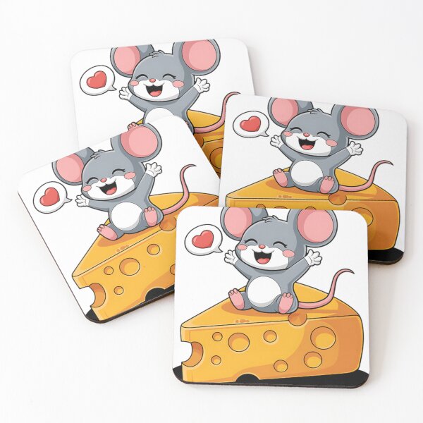 Item preview, Happy Cheese Day Lovers Mouse Valentines Pizza Cheddar designed and sold by ConceptualVibes.