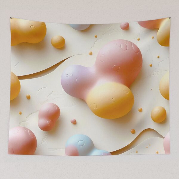 Item preview, Pastel Biomorphic Flow Tiling 8 designed and sold by Tom-Johnson.