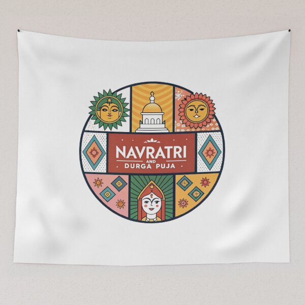 Item preview, Navratri and Durga Puja designed and sold by likbatonboot.