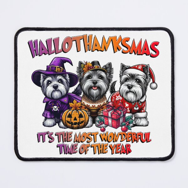 Item preview, Skye Terrier Halloween Thanksgiving Christmas designed and sold by doodIllustrate.