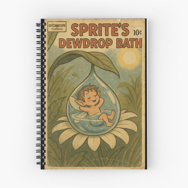 Item preview, Magical Cottagecore Creature: Sprite's Dewdrop Bath designed and sold by bapupa.