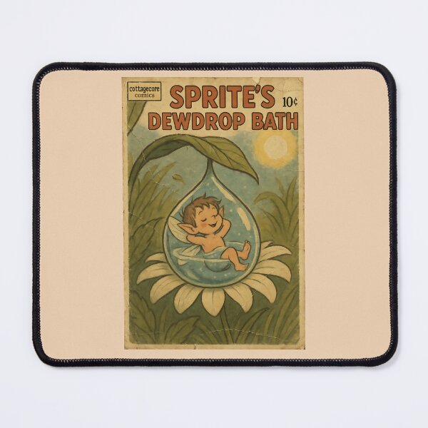 Item preview, Magical Cottagecore Creature: Sprite's Dewdrop Bath designed and sold by bapupa.