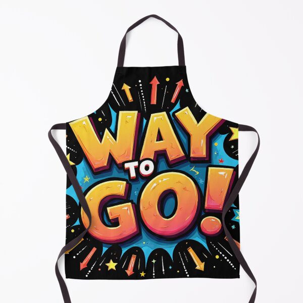 Item preview, Way To Go Motivational Typography Bold Bright Colorful Starburst Arrows Cheerful Inspiring Fun Celebration Decorative Positive Playful Artwork Illustration designed and sold by Mimoshi ⭐⭐⭐⭐⭐.