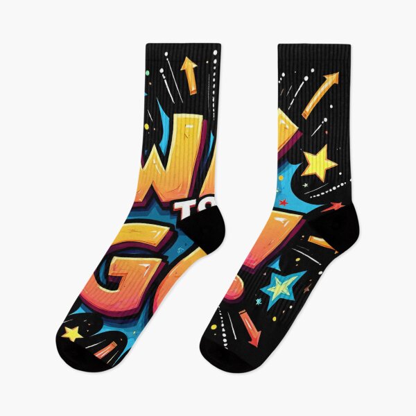 Item preview, Way To Go Motivational Typography Bold Bright Colorful Starburst Arrows Cheerful Inspiring Fun Celebration Decorative Positive Playful Artwork Illustration designed and sold by Mimoshi ⭐⭐⭐⭐⭐.